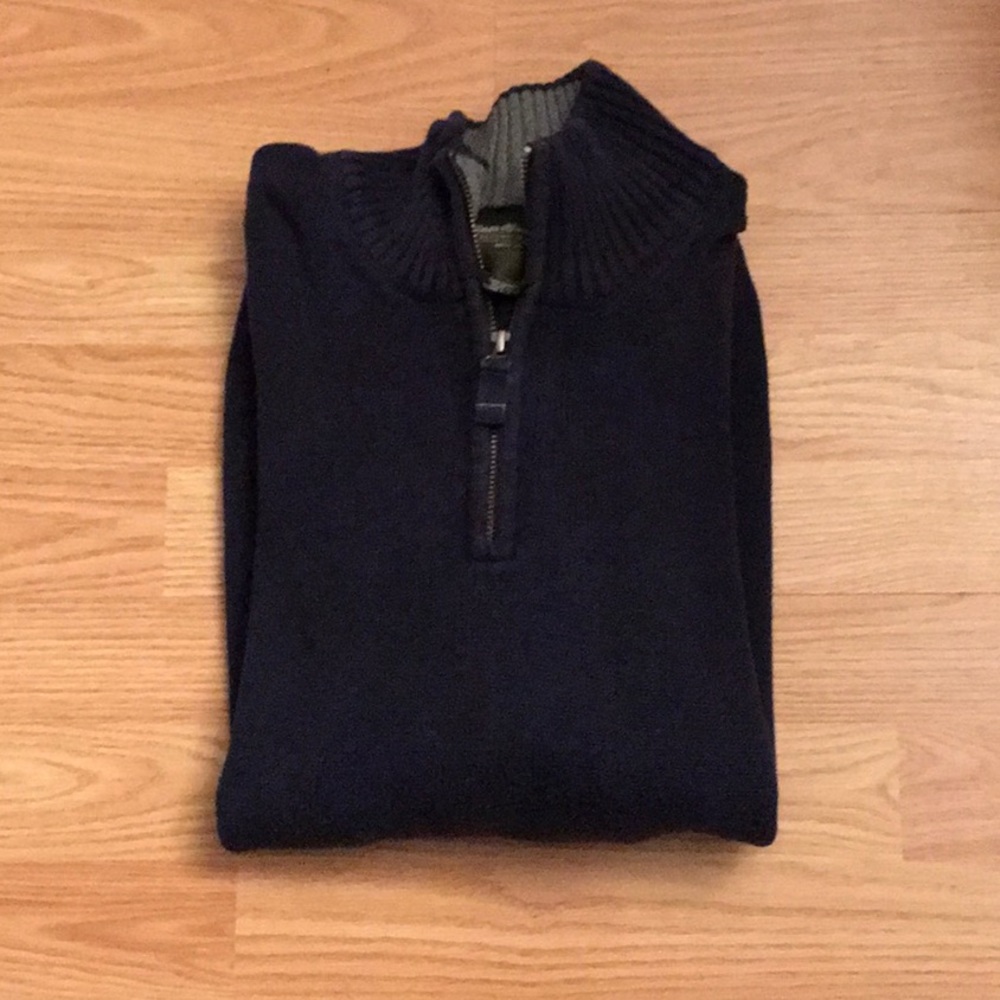 Men’s Navy Blue Eddie Bauer Half Zip Pull Over